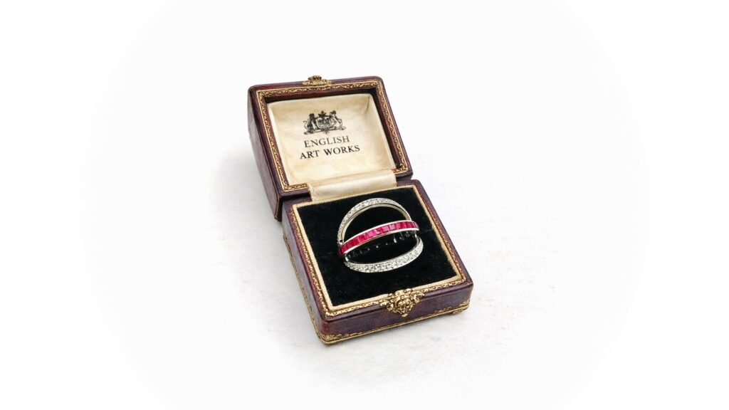 English Art Works Diamond Ruby Ring