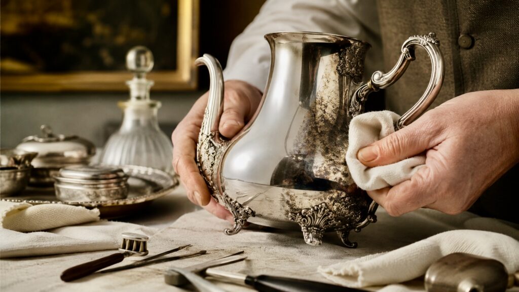 polishing british made silverware